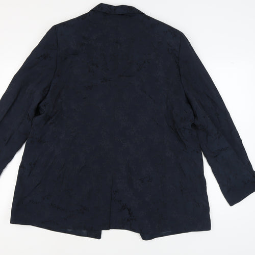 Next Women's Black Blazer UK 22 Regular Notch Collar