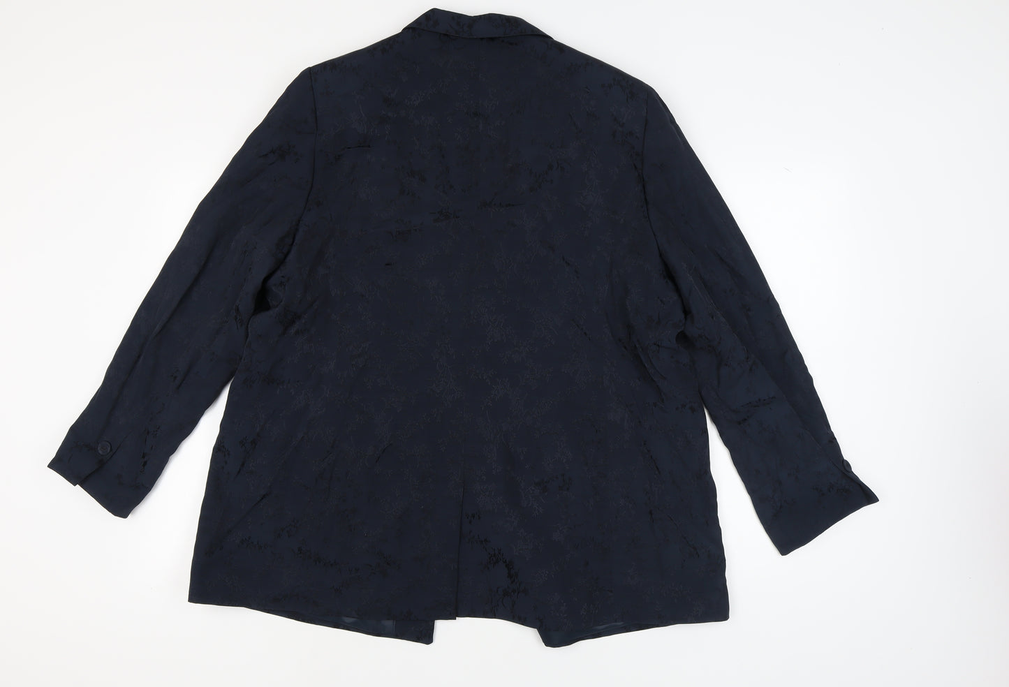 Next Women's Black Blazer UK 22 Regular Notch Collar