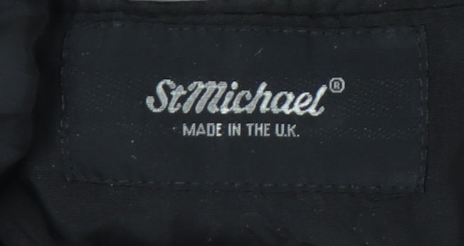 St Michael Men's Grey Double-Breasted Blazer 40R