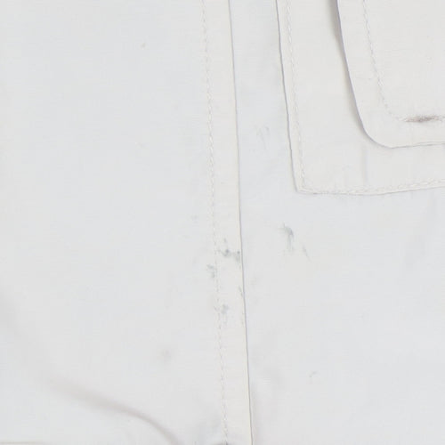 David Barry Women's Beige Hooded Rain Coat Size 14
