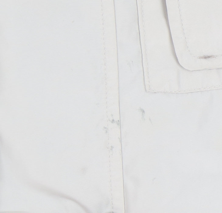 David Barry Women's Beige Hooded Rain Coat Size 14