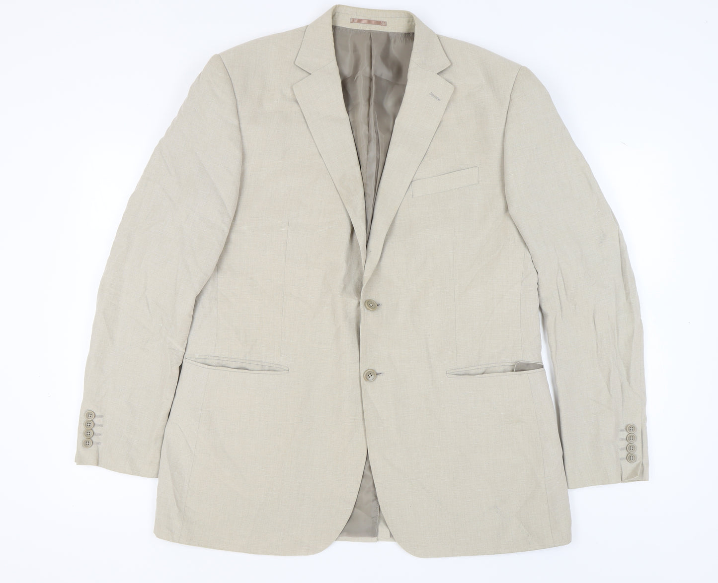 Tom English Beige Men's Blazer, Size 44L