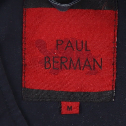 Paul Berman Men's Black Bomber Jacket, M, Autumn/Winter