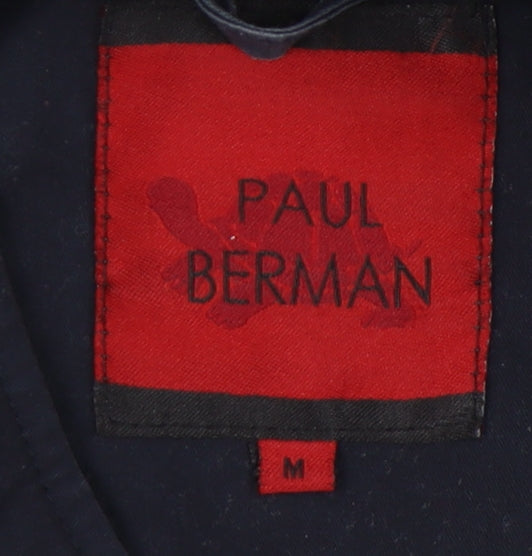 Paul Berman Men's Black Bomber Jacket, M, Autumn/Winter