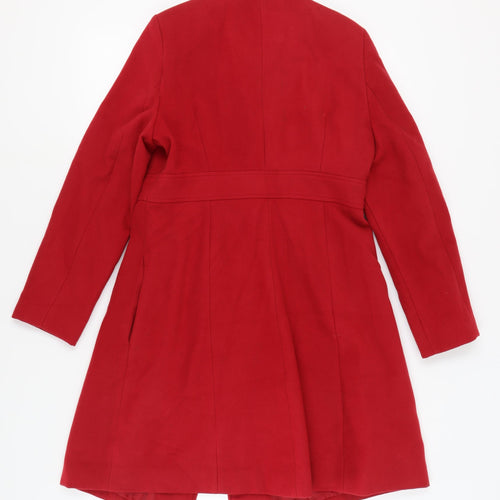 Debenhams Women's Red Petite Overcoat Size 12