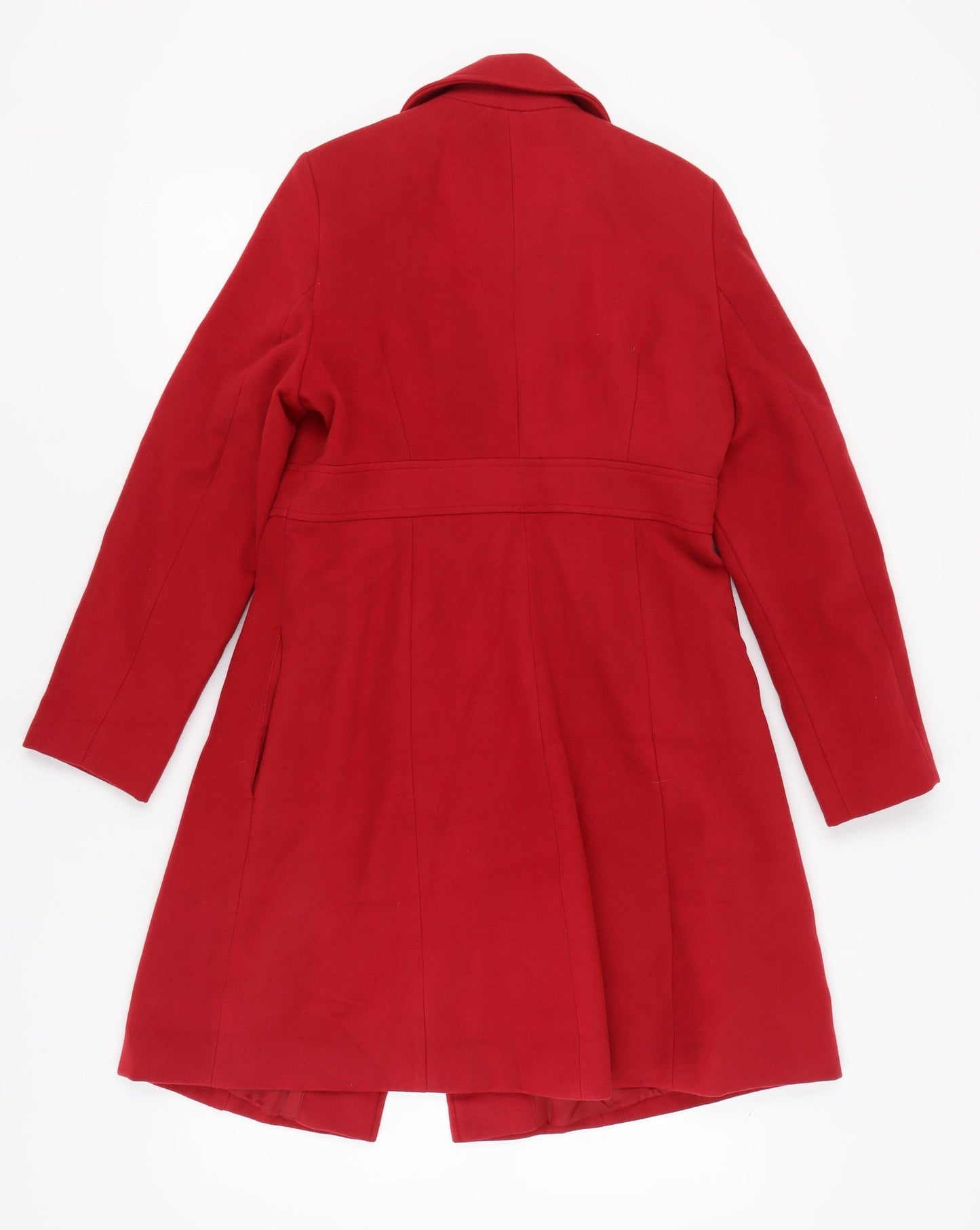 Debenhams Women's Red Petite Overcoat Size 12