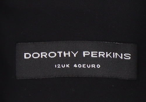 Dorothy Perkins Women's Black Blazer, Size 12, Lined, Excellent