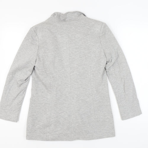 Oasis Women’s Grey Blazer Size 10 With Notch Lapel