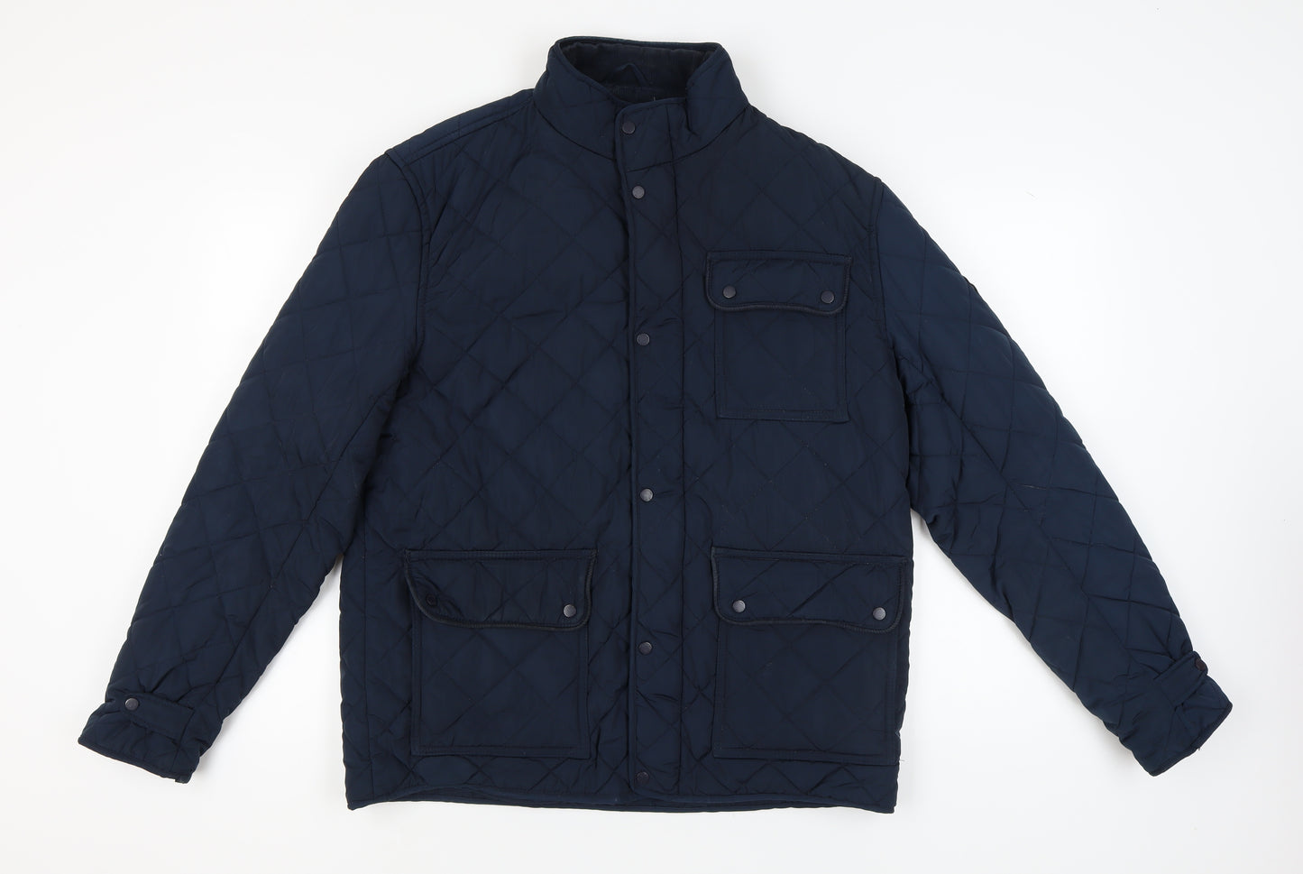 Firetrap Men's Blue Quilted Jacket XL Casual