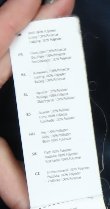 Firetrap Men's Blue Quilted Jacket XL Casual