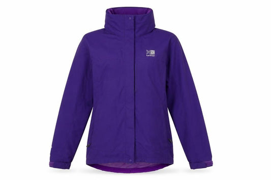 Front view of Karrimor Women's Purple Waterproof Jacket, size 10