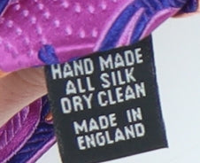 Duchamp Men's Purple Paisley Silk Handmade Tie