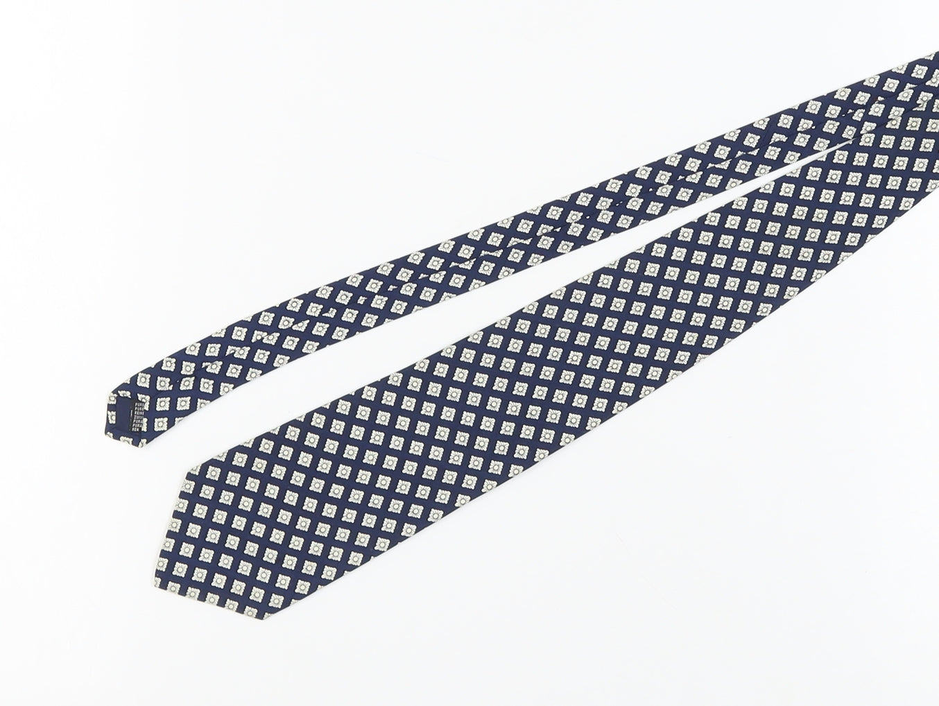 Hesketh & Turner Men's Blue Silk Designer Tie