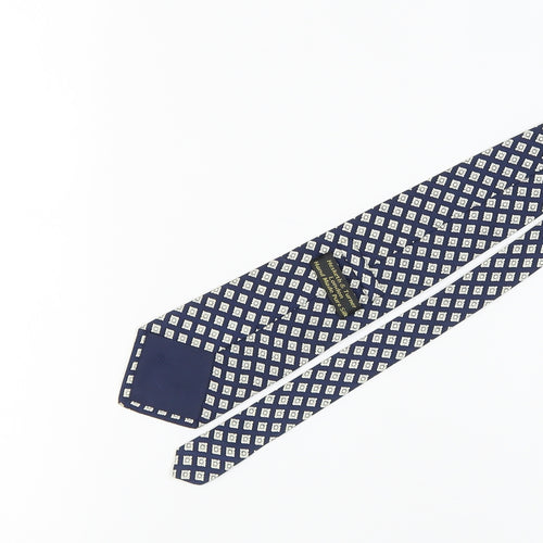 Hesketh & Turner Men's Blue Silk Designer Tie
