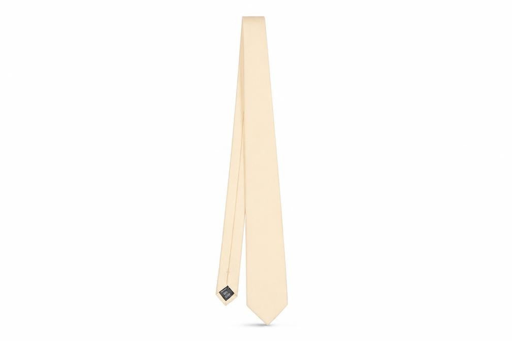 Front view of River Island Men's Beige Tie - One Size