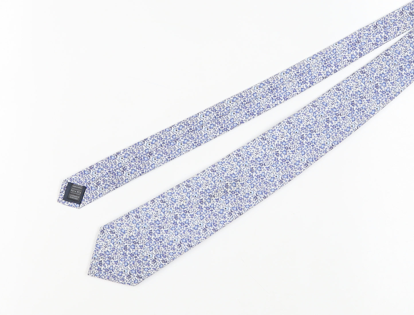 Marks and Spencer Blue Floral Men's Tie