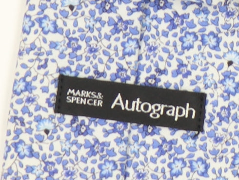 Marks and Spencer Blue Floral Men's Tie