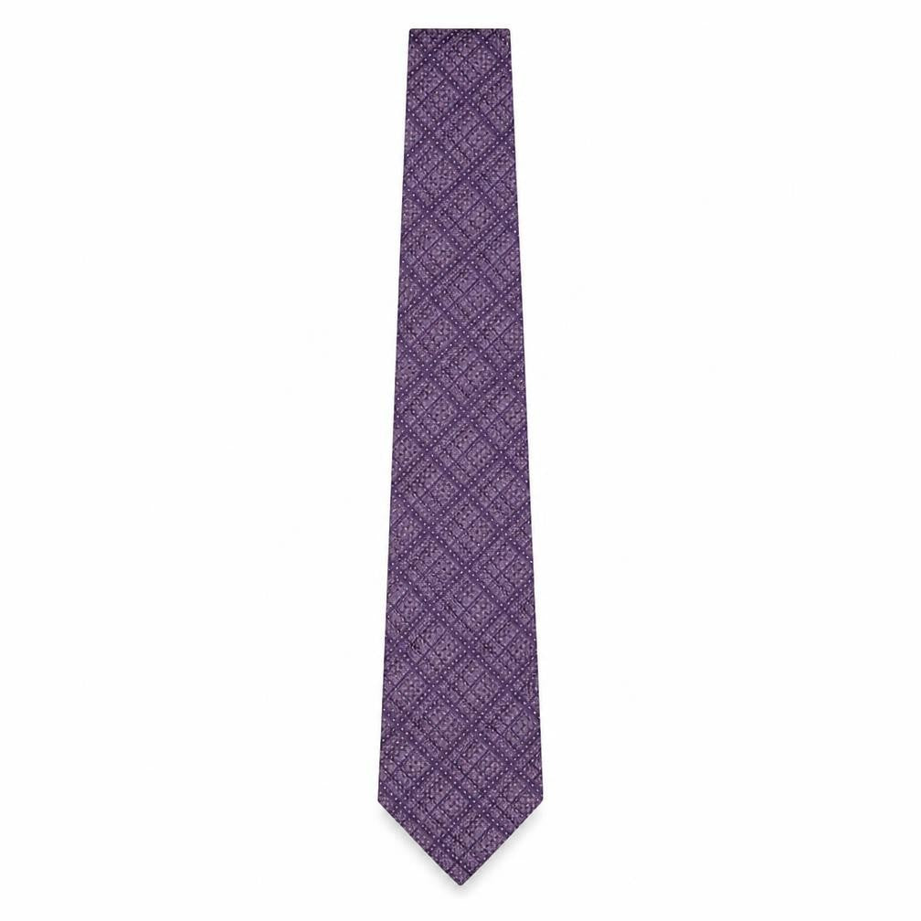 Front view of Marks & Spencer Men’s Purple Designer Tie One Size