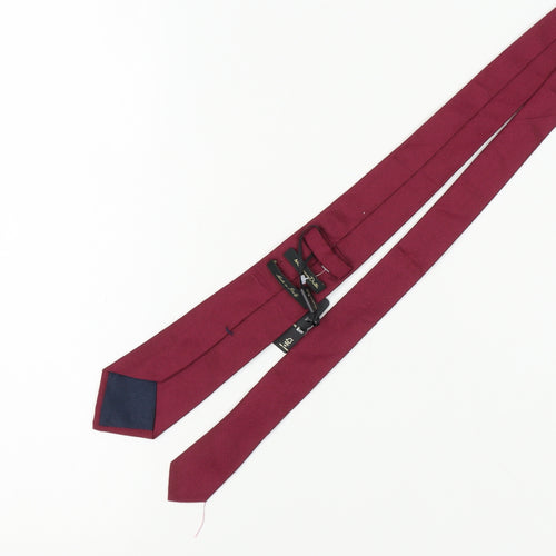 Massimo Dutti Men's Red Silk Slim Tie - New