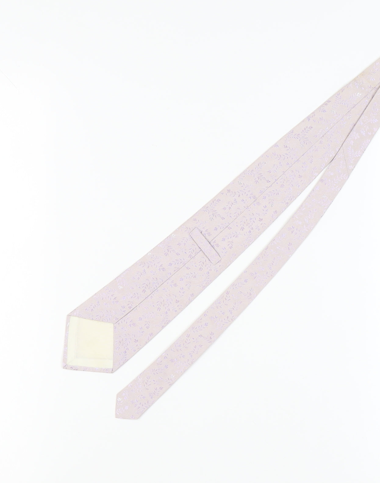 Marks and Spencer Men's Ivory Floral Silk Tie