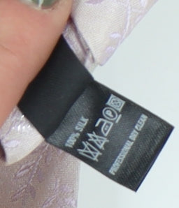 Marks and Spencer Men's Ivory Floral Silk Tie