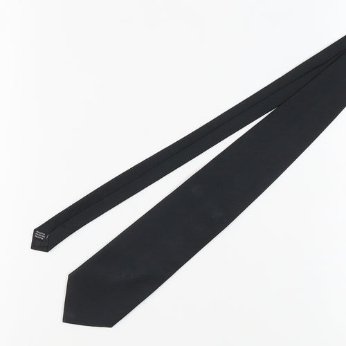 Emilio Due Men's Black Polyester Tie