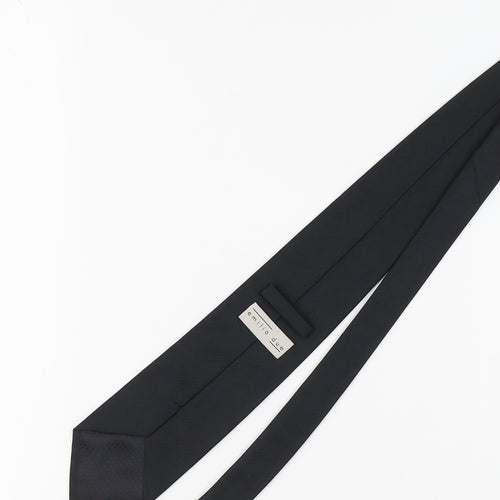 Emilio Due Men's Black Polyester Tie
