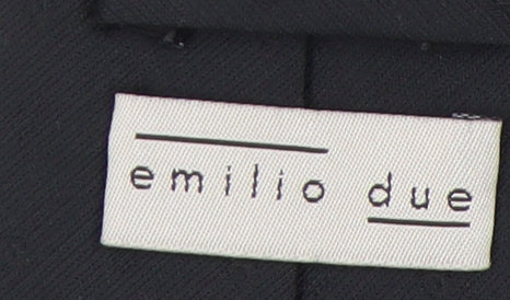 Emilio Due Men's Black Polyester Tie