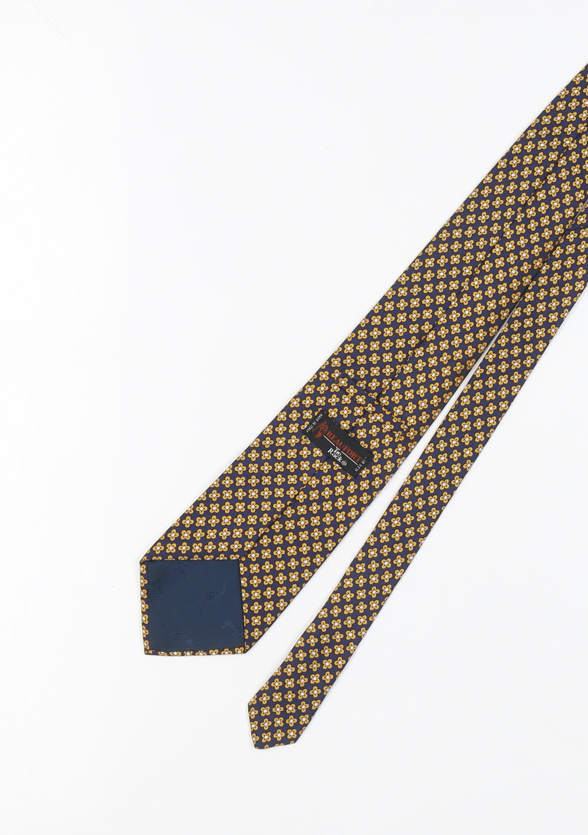 Beaufort Men's Blue Floral Silk Tie