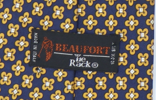 Beaufort Men's Blue Floral Silk Tie