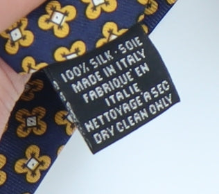 Beaufort Men's Blue Floral Silk Tie