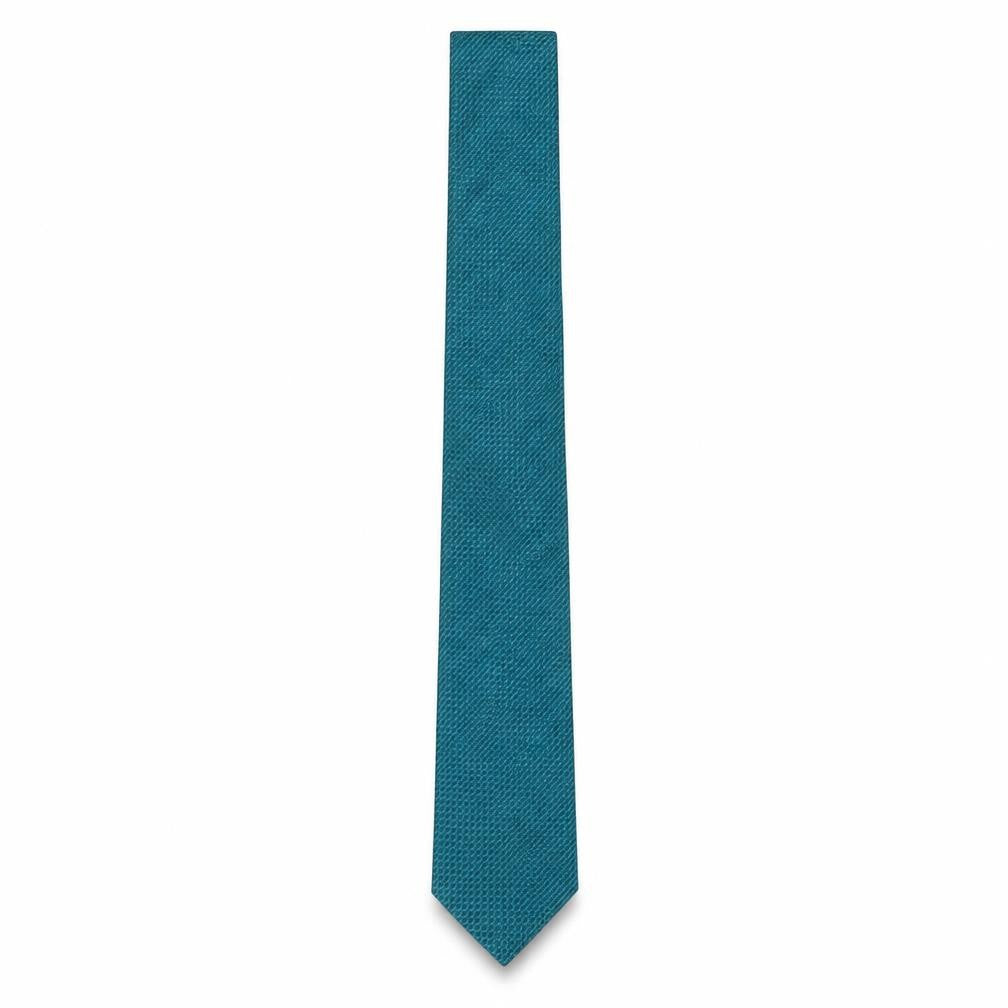Front view of Next Men's Blue Geometric Designer Tie