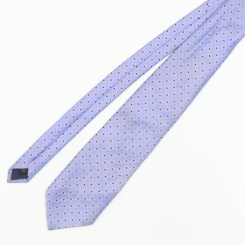 Pierre Cardin Men's Blue Geometric Silk Tie