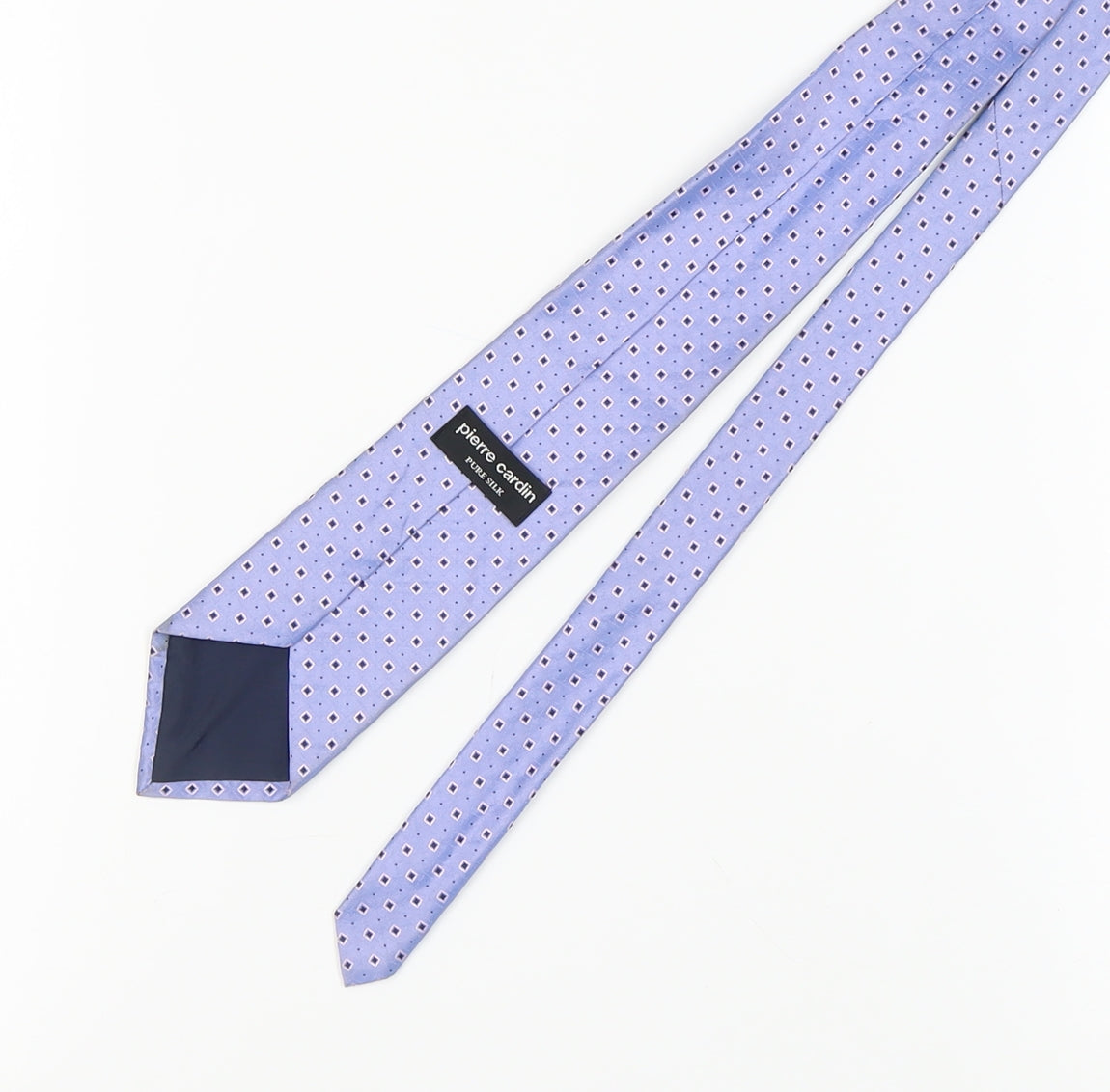 Pierre Cardin Men's Blue Geometric Silk Tie