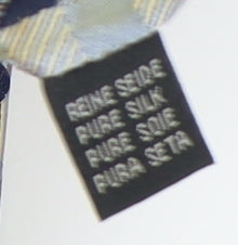 Savile Row Men's Blue Checked Silk Tie