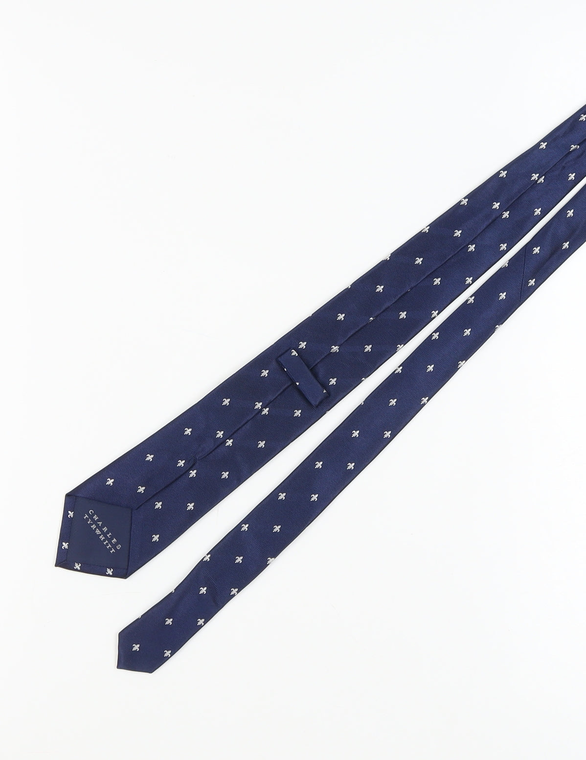 Charles Tyrwhitt Men's Blue Silk Designer Tie