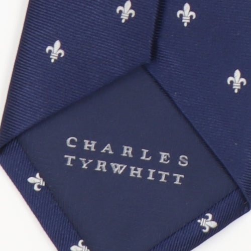 Charles Tyrwhitt Men's Blue Silk Designer Tie