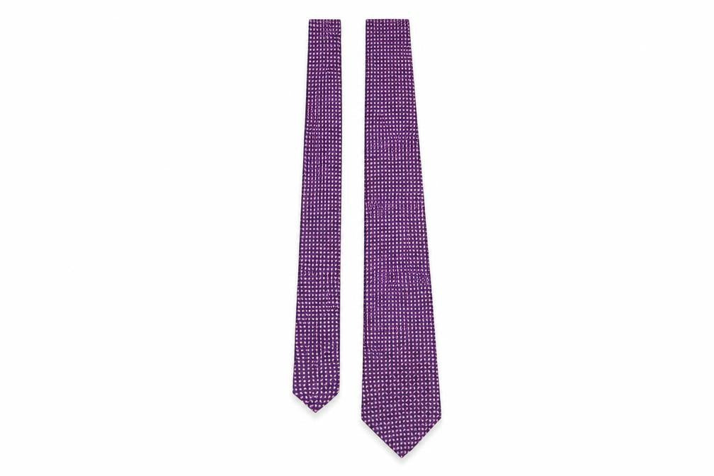 Front view of Marks & Spencer Men's Purple Paisley Tie One Size
