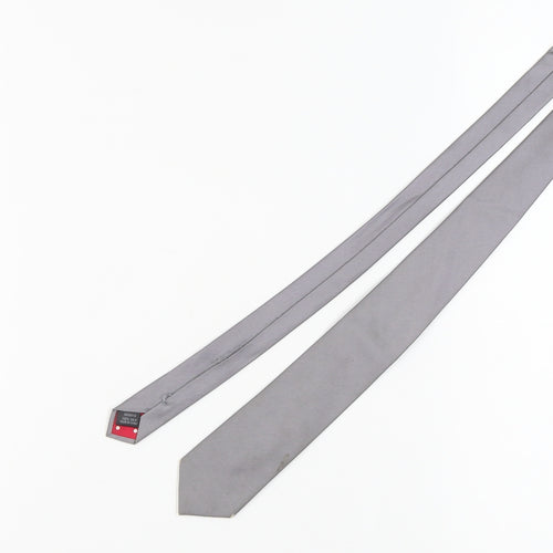 Jeff Banks Men's Grey Silk Tie