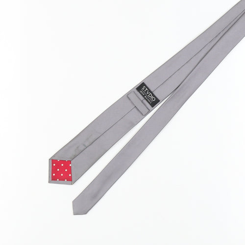 Jeff Banks Men's Grey Silk Tie