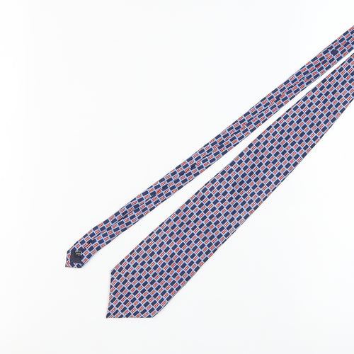 Pierre Cardin Men's Blue Geometric Silk Tie