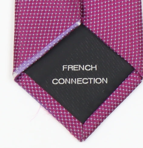 French Connection Men's Purple Slim Silk Tie