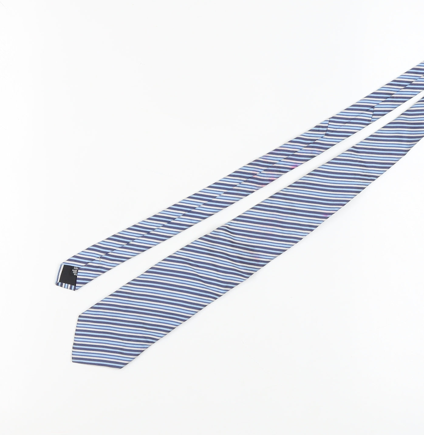 Hugo Boss Men's Blue Striped Silk Tie