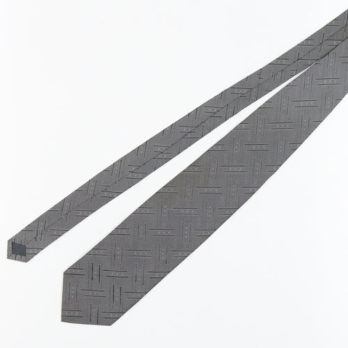 Valdini Men's Grey Geometric Tie, One Size