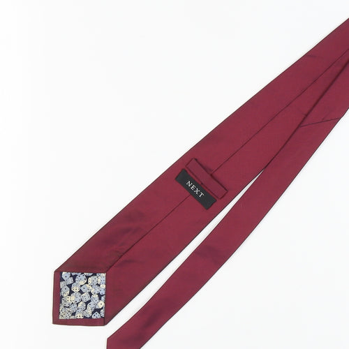 Next Men's Red Silk Tie, Very Good Condition