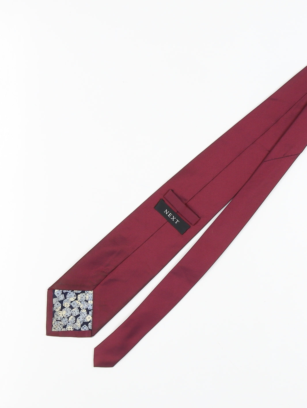 Next Men's Red Silk Tie, Very Good Condition