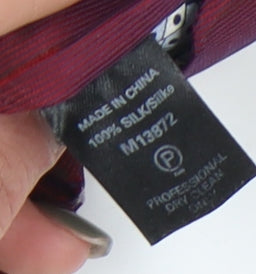 Next Men's Red Silk Tie, Very Good Condition