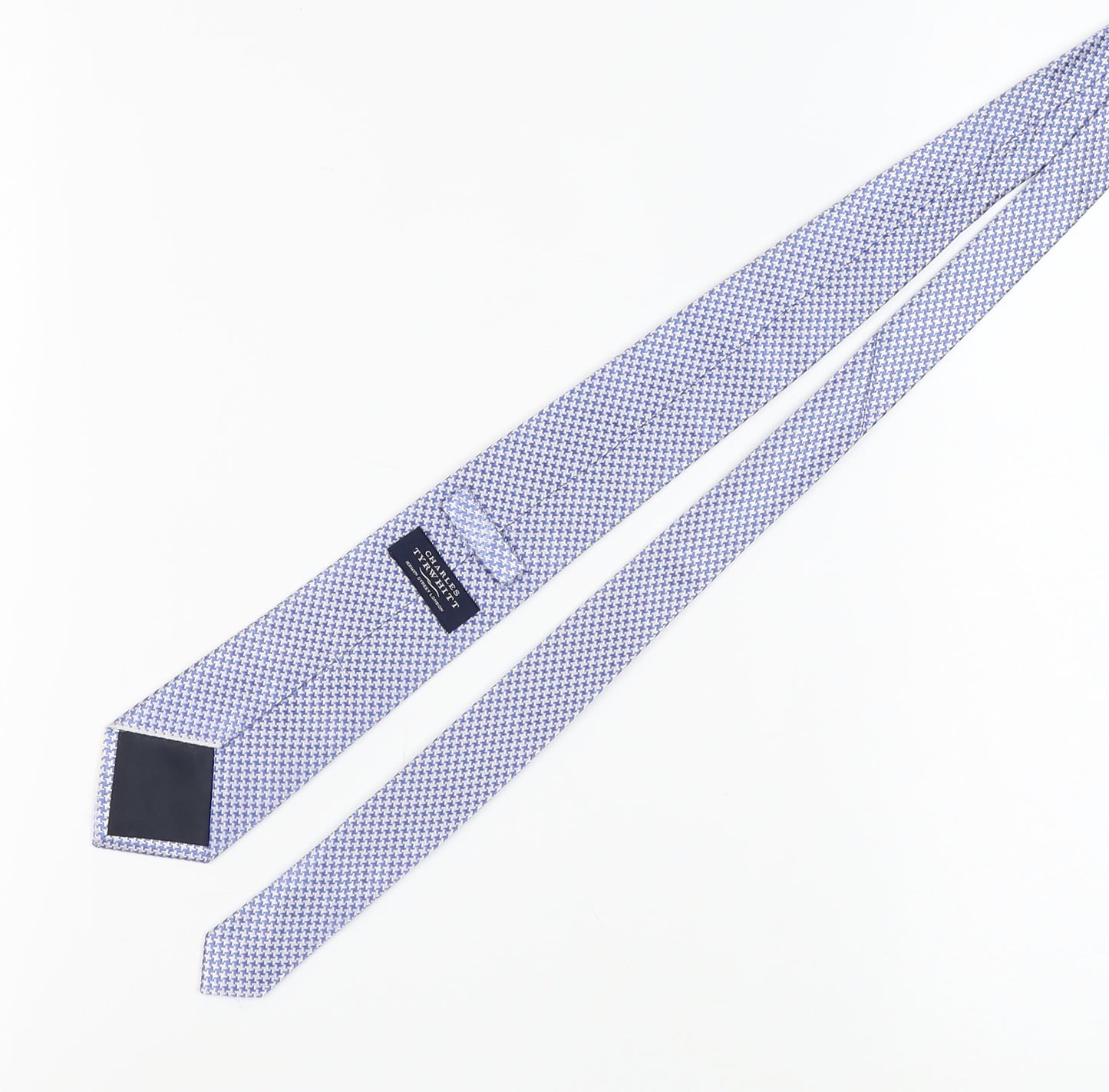 Charles Tyrwhitt Blue Houndstooth Silk Men's Tie