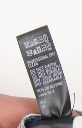 Marks and Spencer Men’s Blue Silk Floral Tie