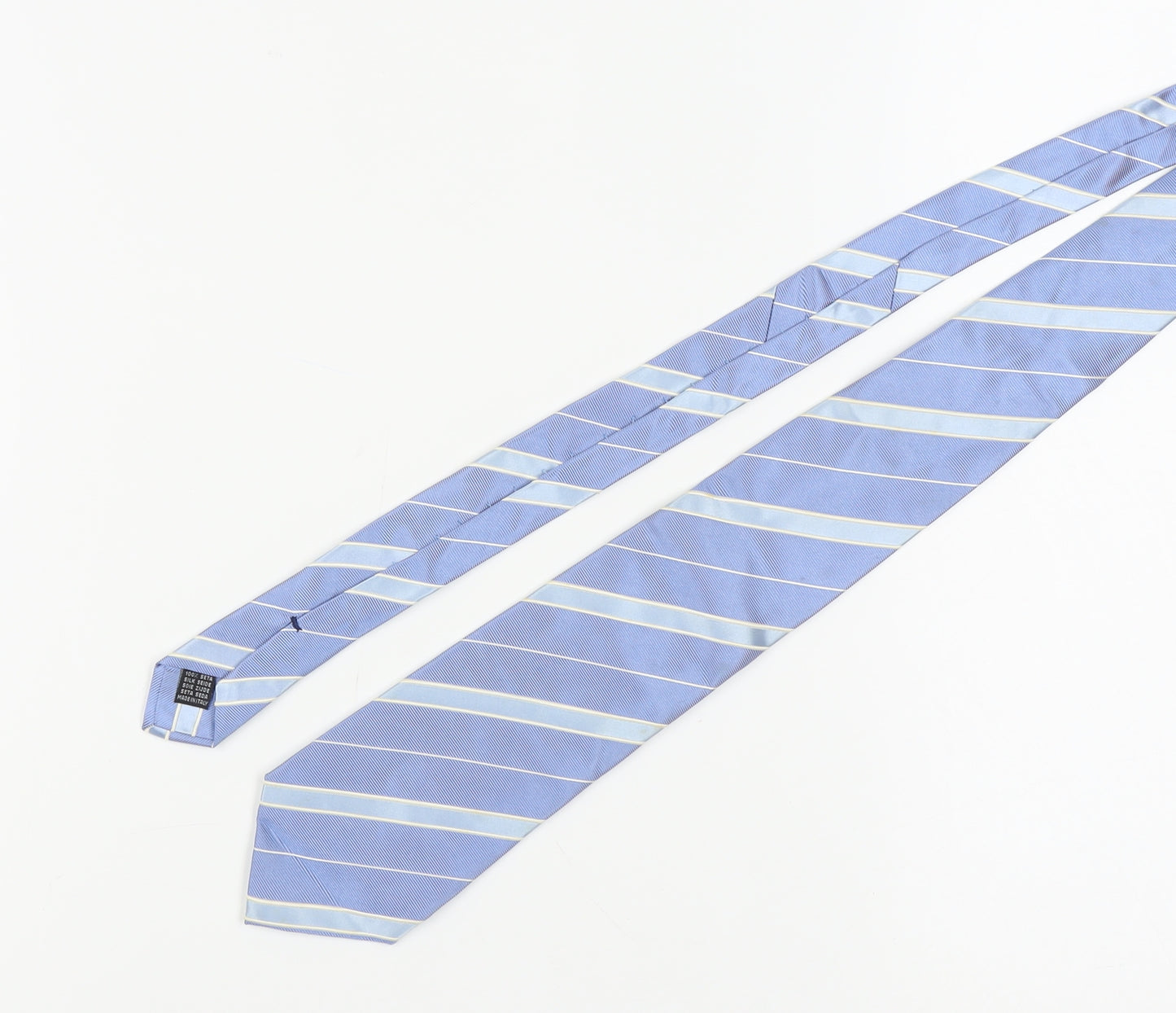 Crombie Blue Silk Striped Men's Tie, New With Tags